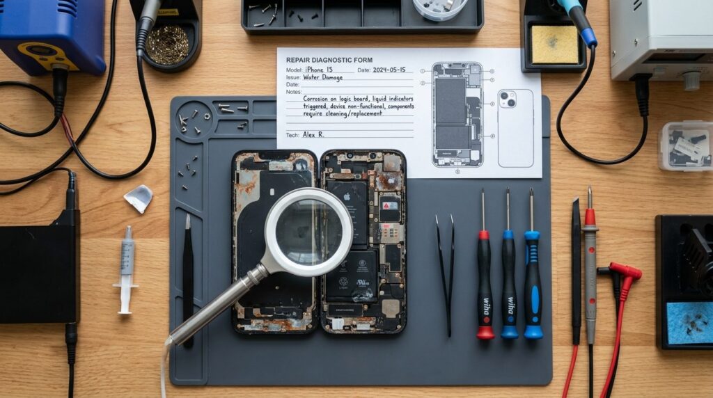 Professional stockfoto, 16:9 aspect ratio. Overhead flat lay